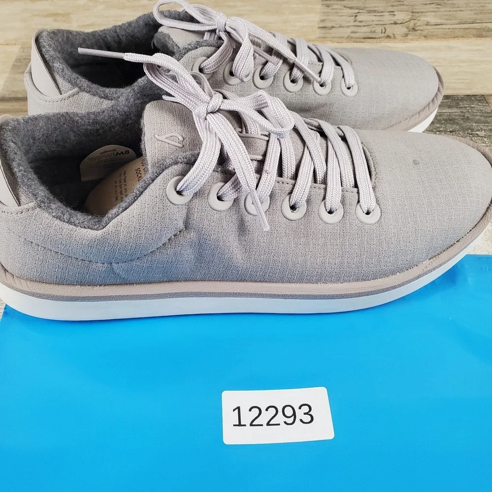 Allbirds Wool Piper Woven Mens Shoes Sz 8 M Running Pewter Gray Lace Up Sneakers